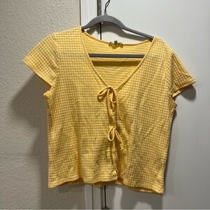 Madewell Sunny Yellow Striped Tee